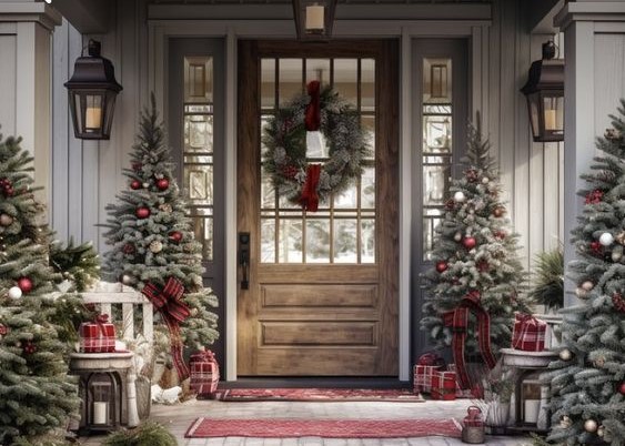 Những ý tưởng vòng nguyệt quế trang trí Noel độc đáo